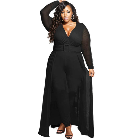 3XL Black Mesh High Low Pant Set|3XL - Premium Wholesale Boutique Clothing from Pinktown - Just $50! Shop now at chiquestyles