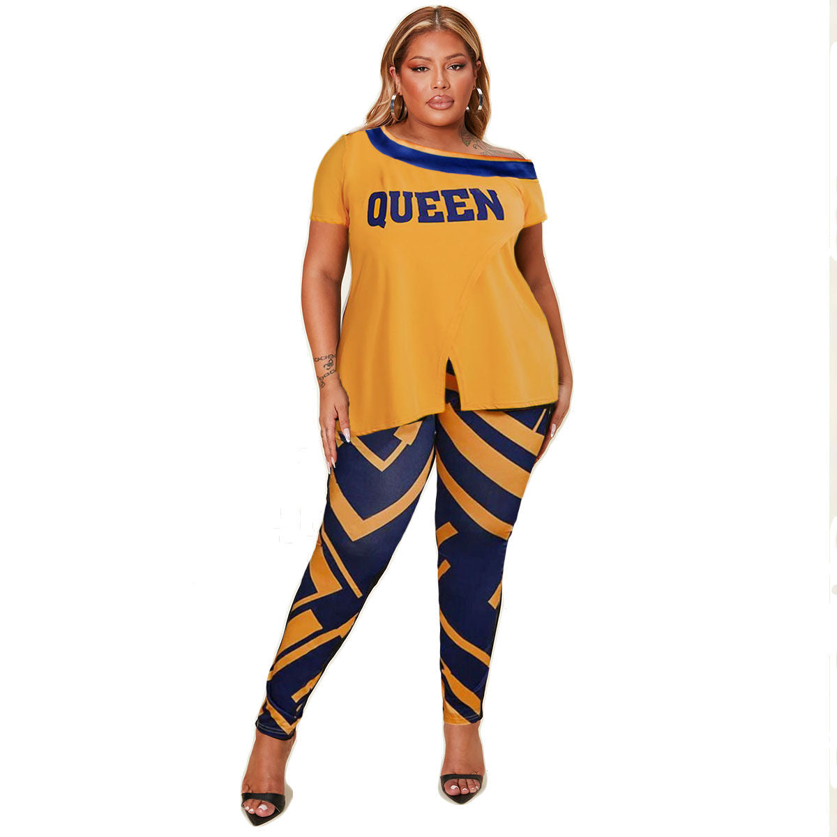 3XL Orange Queen Outfit Set|3XL - Premium Wholesale Boutique Clothing from Pinktown - Just $40! Shop now at chiquestyles