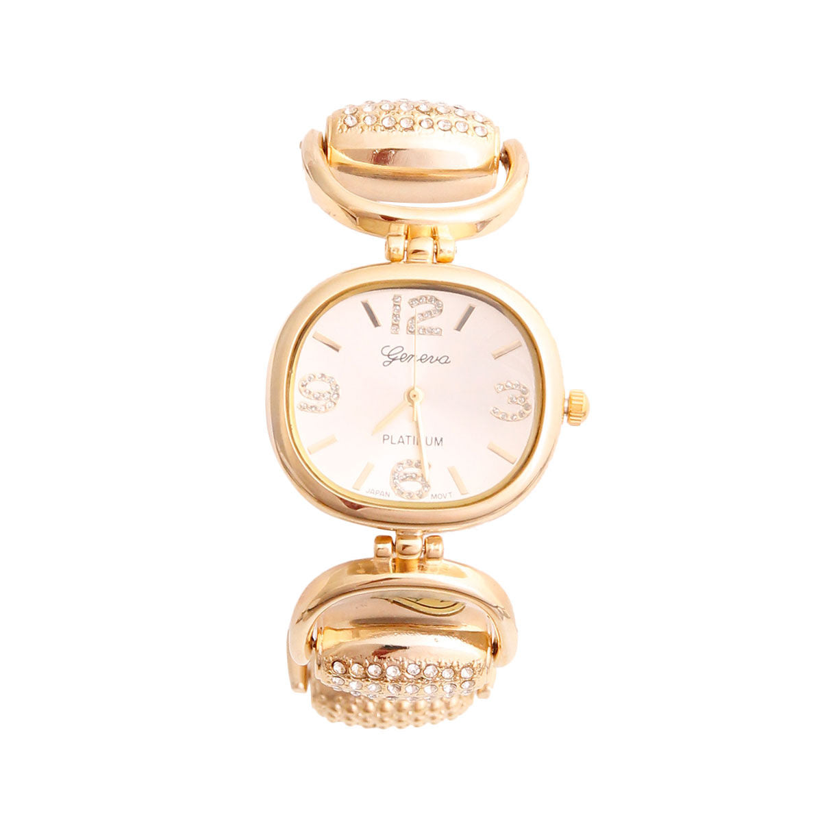 Gold Horsebit Stone Watch|7.5 inches - Premium Wholesale Jewelry from Pinktown - Just $34! Shop now at chiquestyles