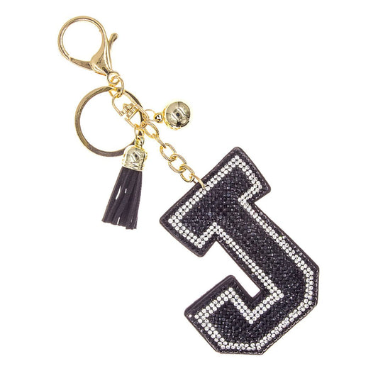 J Black Keychain Bag Charm|6.5 x 2.75 inches - Premium Wholesale Fashion Accessories from Pinktown - Just $8! Shop now at chiquestyles