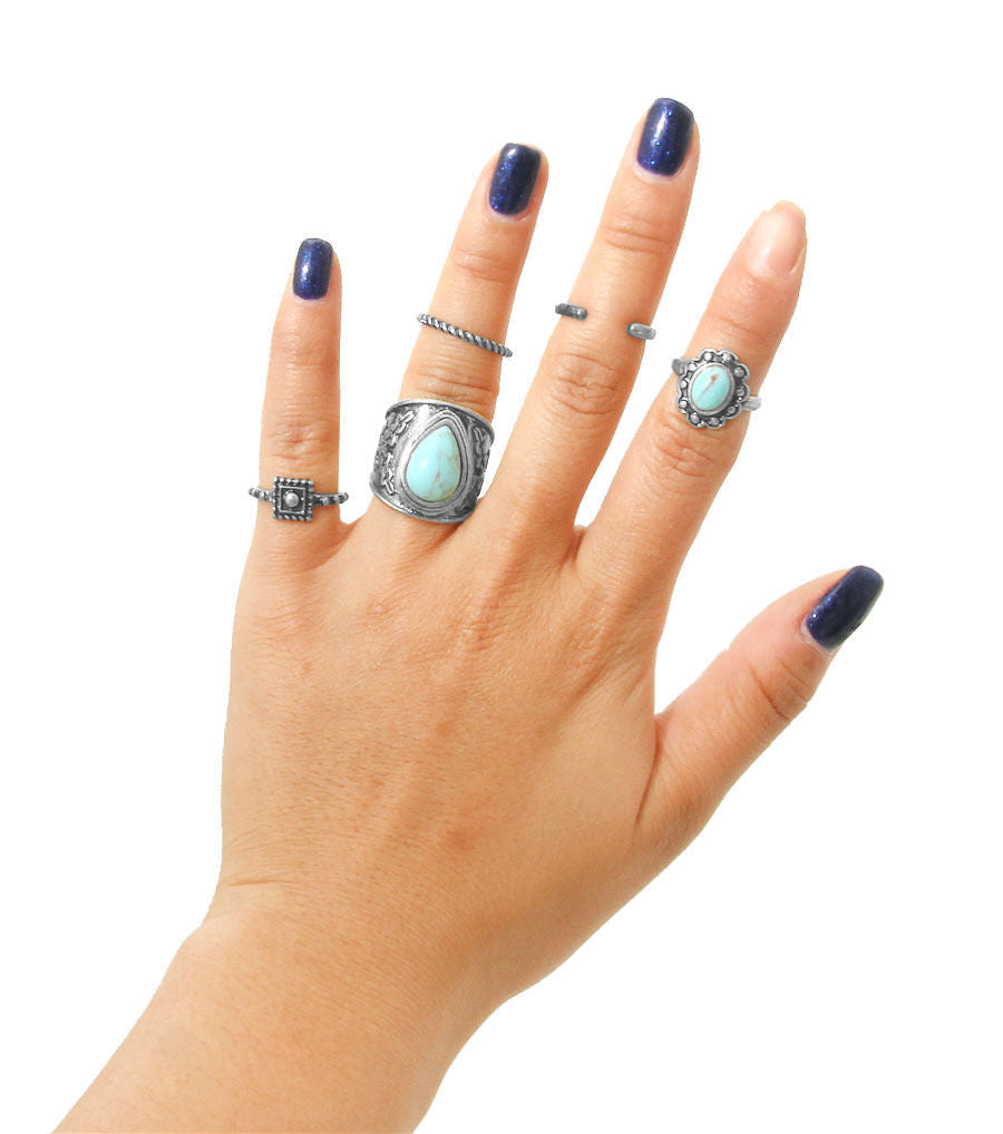 Antique Ring Set|One Size - Premium Wholesale Jewelry from Pinktown - Just $9! Shop now at chiquestyles
