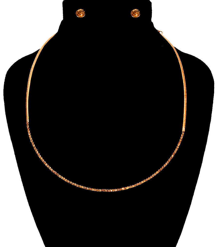 Stoned Simple Necklace Set|15 inches - Premium Wholesale Jewelry from Pinktown - Just $10! Shop now at chiquestyles