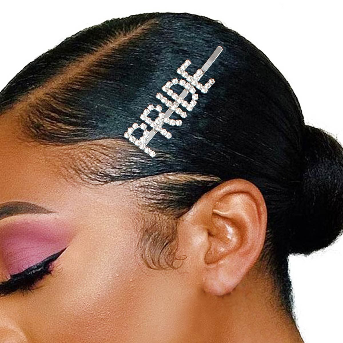 Silver PRIDE Sparkle Hair Pin|2.85 inches - Premium Wholesale Fashion Accessories from Pinktown - Just $5! Shop now at chiquestyles