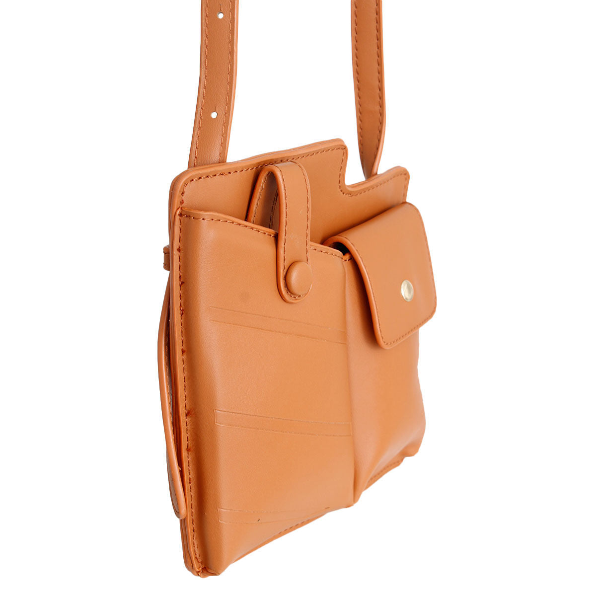 Camel Mobile Phone Crossbody|7 x 6.75 x 1.25 inches - Premium Wholesale Fashion Accessories from Pinktown - Just $26! Shop now at chiquestyles