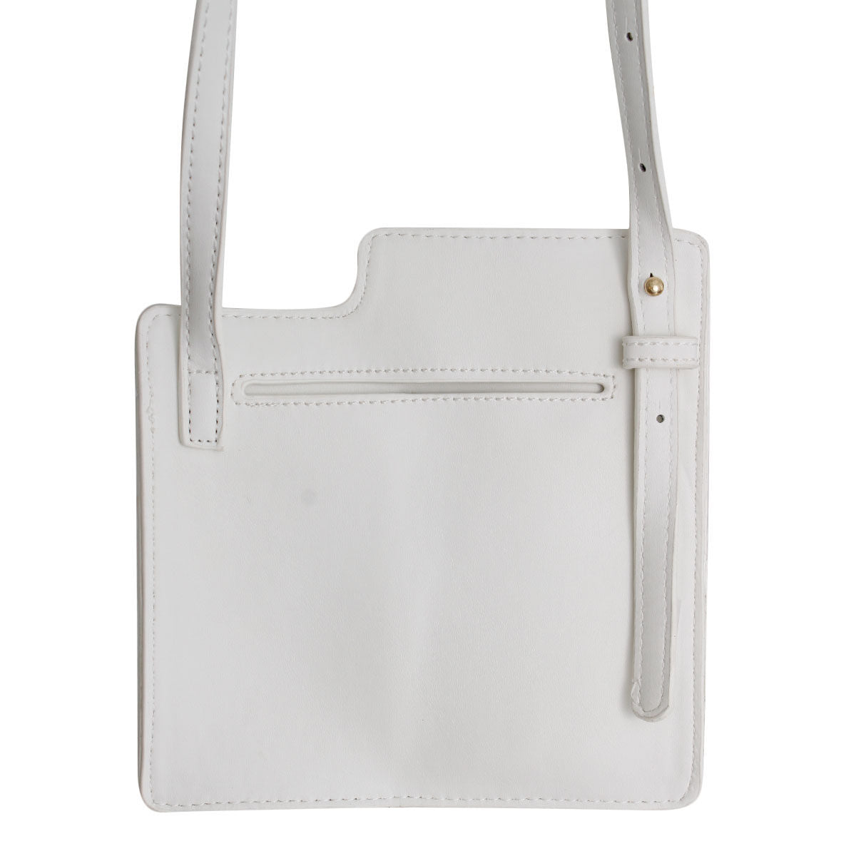 White Mobile Phone Crossbody|7 x 6.75 x 1.25 inches - Premium Wholesale Fashion Accessories from Pinktown - Just $26! Shop now at chiquestyles