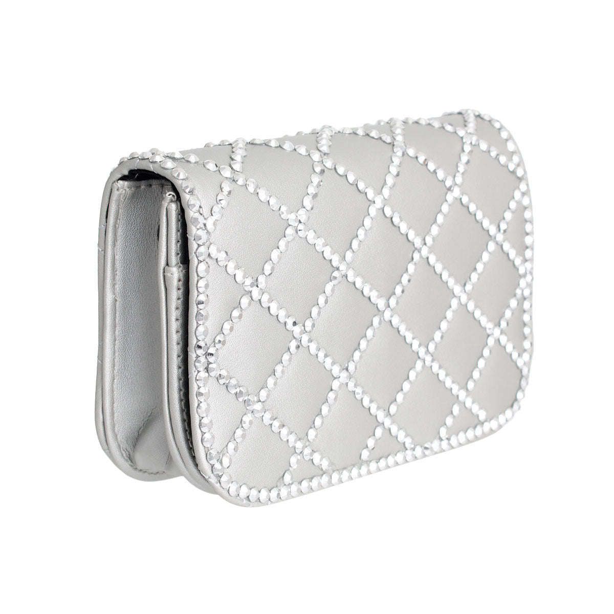 Silver Quilted Belt Bag|6.75 x 4.5 x 1.85 inches - Premium Wholesale Fashion Accessories from Pinktown - Just $30! Shop now at chiquestyles