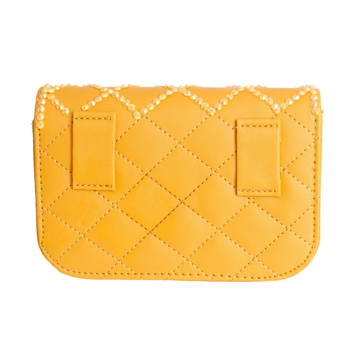 Yellow Quilted Belt Bag|6.75 x 4.5 x 1.85 inches - Premium Wholesale Fashion Accessories from Pinktown - Just $30! Shop now at chiquestyles