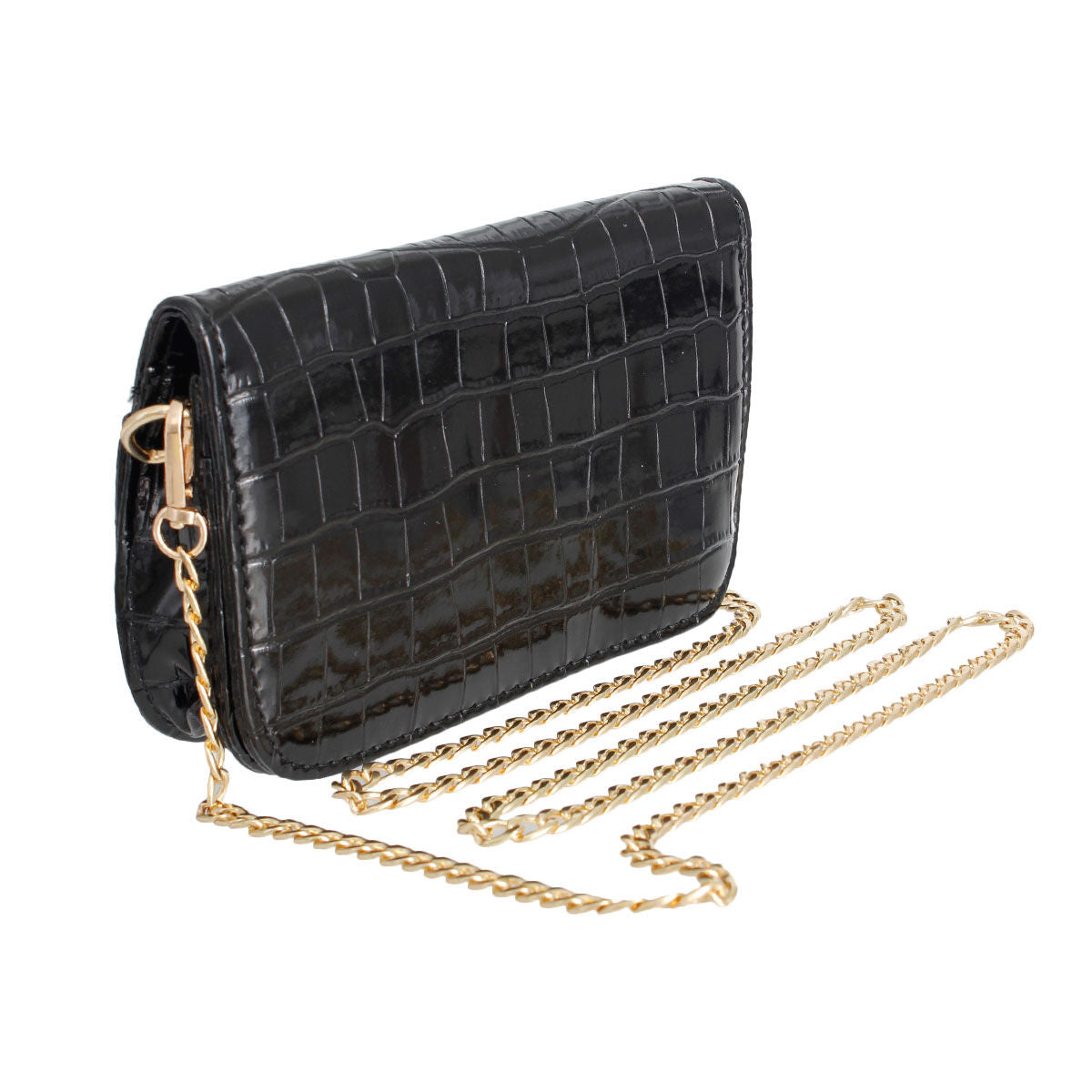 Black Croc Belt Bag|7.25 x 5 x 1.75 inches - Premium Wholesale Fashion Accessories from Pinktown - Just $33! Shop now at chiquestyles