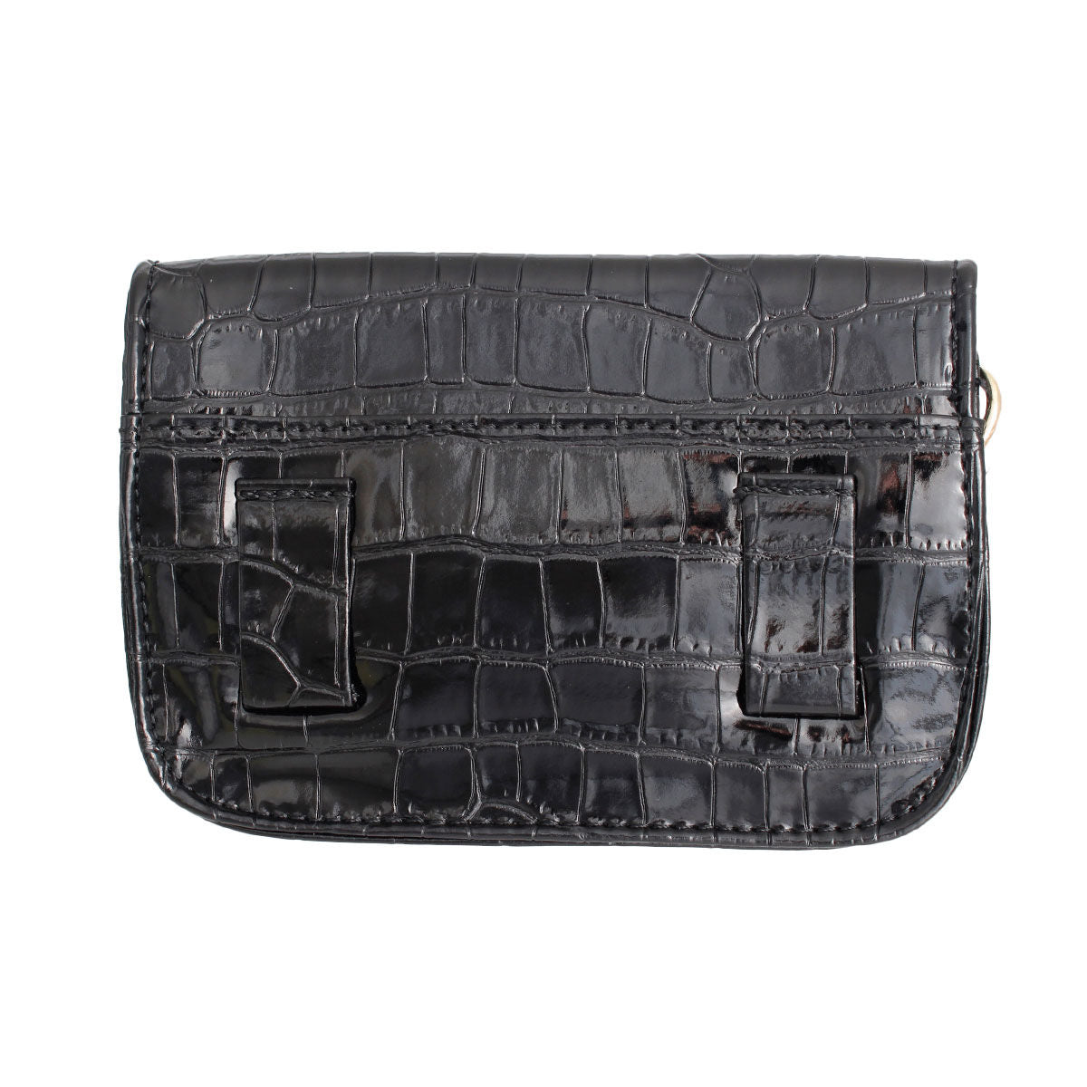 Black Croc Belt Bag|7.25 x 5 x 1.75 inches - Premium Wholesale Fashion Accessories from Pinktown - Just $33! Shop now at chiquestyles