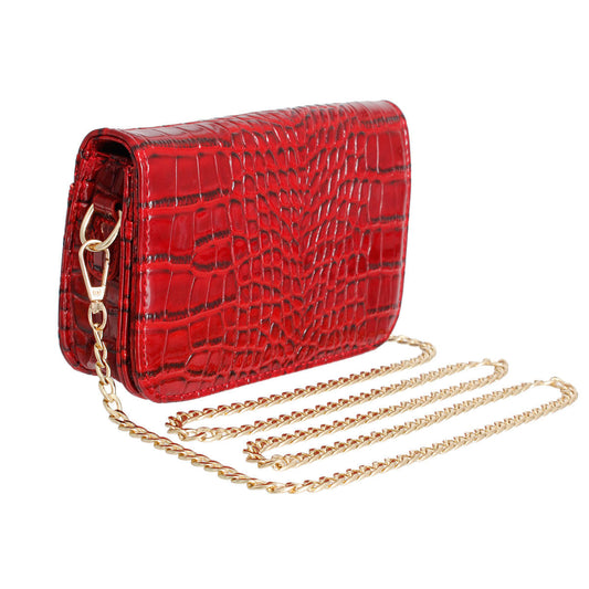 Red Croc Belt Bag|7.25 x 5 x 1.75 inches - Premium Wholesale Fashion Accessories from Pinktown - Just $34! Shop now at chiquestyles