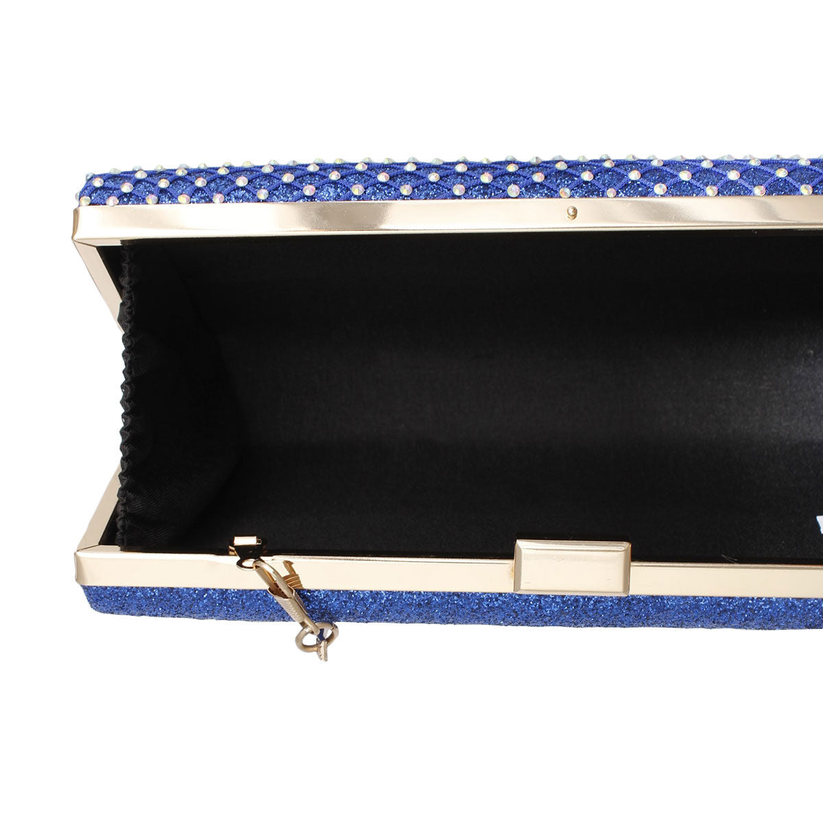 Clutch Hard Case Royal Blue Bag for Women|5 x 8.75 x 1.5 inches - Premium Wholesale Fashion Accessories from Pinktown - Just $44! Shop now at chiquestyles