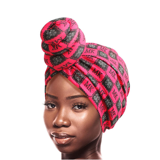 Pink MK Tall Twist Knot Turban|Stretch to Fit - Premium Wholesale Fashion Accessories from Pinktown - Just $7! Shop now at chiquestyles