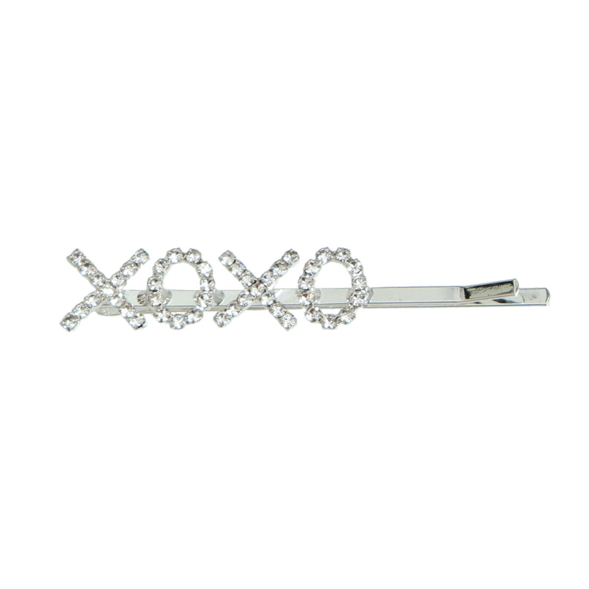 Silver XOXO Bobby Pin|2.5 inches - Premium Wholesale Fashion Accessories from Pinktown - Just $5! Shop now at chiquestyles