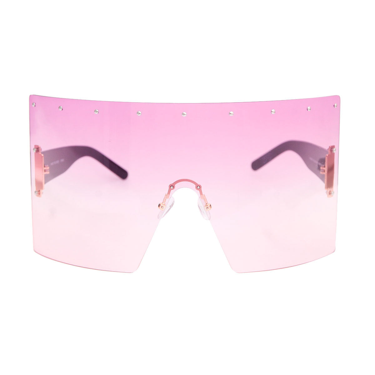Purple Flat Top Shield Sunglasses|One Size - Premium Wholesale Fashion Accessories from Pinktown - Just $13! Shop now at chiquestyles