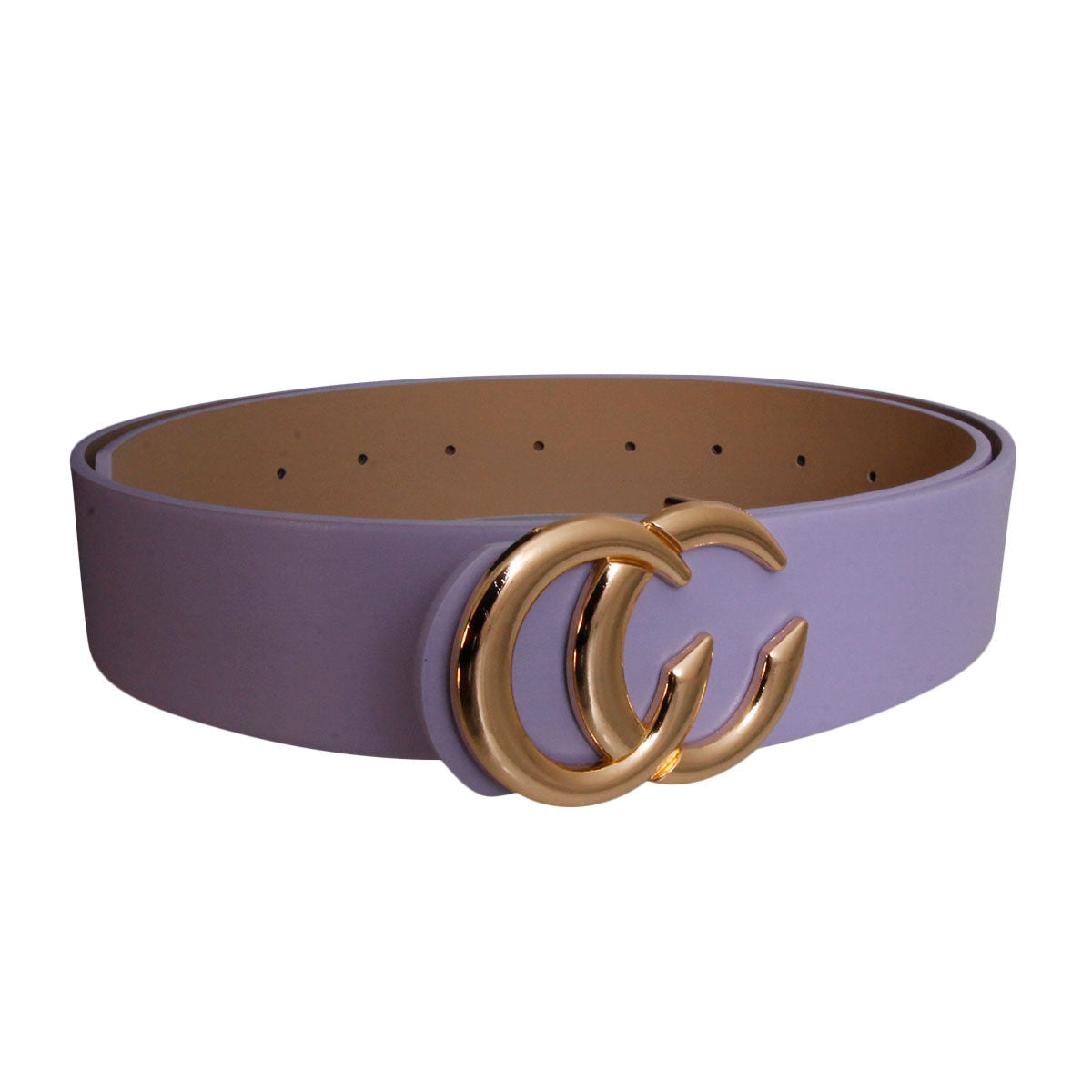 Lavender and Gold C Designer Belt|Adjustable - Premium Wholesale Fashion Accessories from Pinktown - Just $12! Shop now at chiquestyles