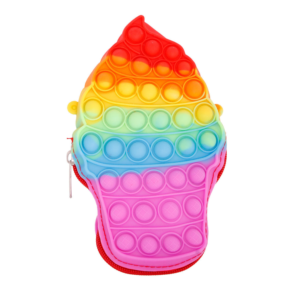 Rainbow Ice Cream Multi Sensory Pouch|6.75 x 4 inches - Premium Wholesale Fashion Accessories from Pinktown - Just $12! Shop now at chiquestyles