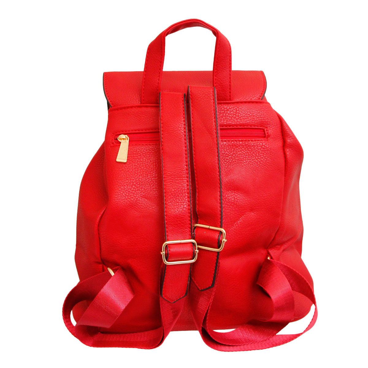 Red Embroidered Flower Backpack|14.5 x 12 x 6 inches - Premium Wholesale Fashion Accessories from Pinktown - Just $30! Shop now at chiquestyles