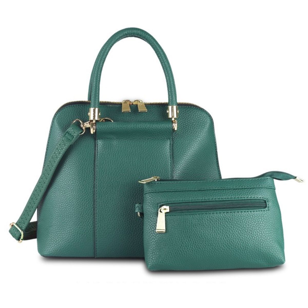 Purse Green Bowling Bag Set for Women - Premium Wholesale Fashion Accessories from Pinktown - Just $37! Shop now at chiquestyles