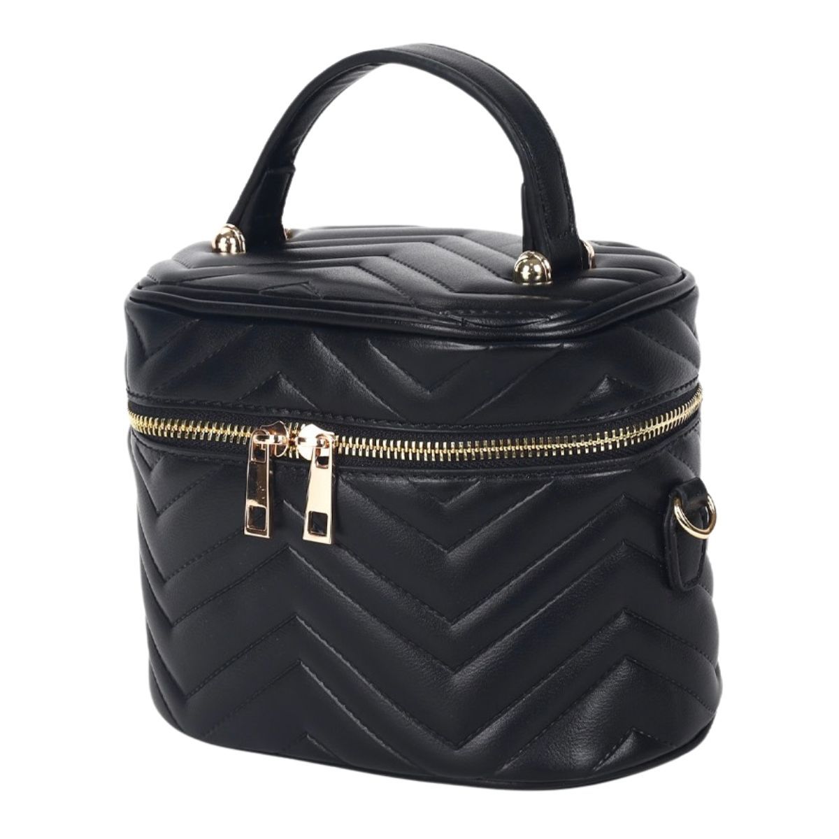 Purse Black Vanity Case Crossbody for Women - Premium Wholesale Fashion Accessories from Pinktown - Just $33! Shop now at chiquestyles