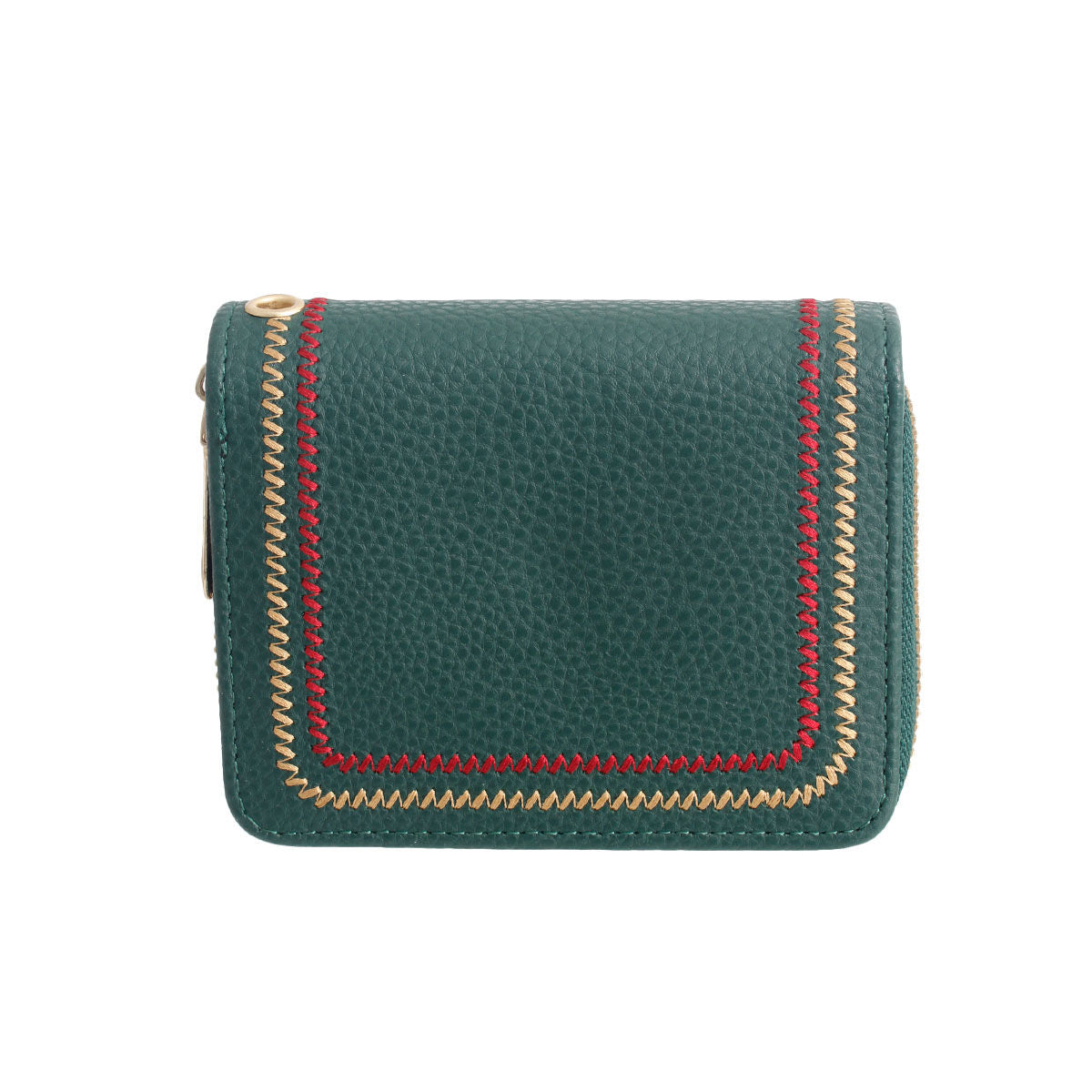 Green Stitched Bifold Wallet|4.75 x 1.5 x 3.5 inches - Premium Wholesale Fashion Accessories from Pinktown - Just $14! Shop now at chiquestyles