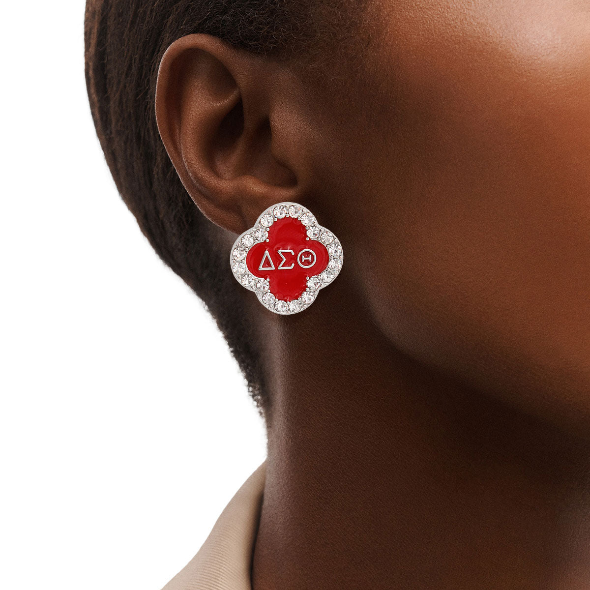 Red  Studs| for Delta Sorors|1 x 1 inches - Premium Wholesale Jewelry from Pinktown - Just $9! Shop now at chiquestyles