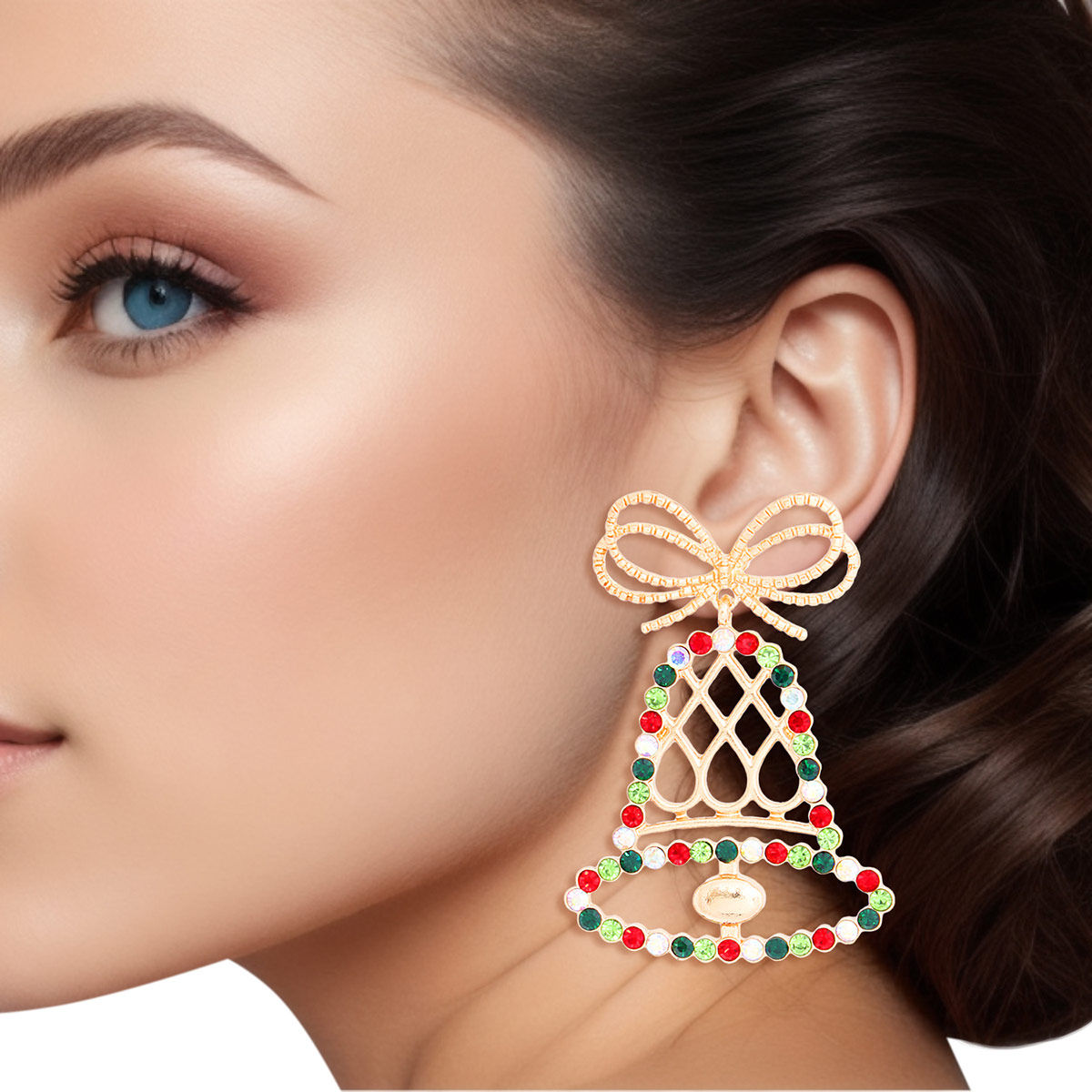 Dangle Xmas Medium Bell Earrings for Women|2.5 x 1.75 inches - Premium Wholesale Jewelry from Pinktown - Just $12! Shop now at chiquestyles