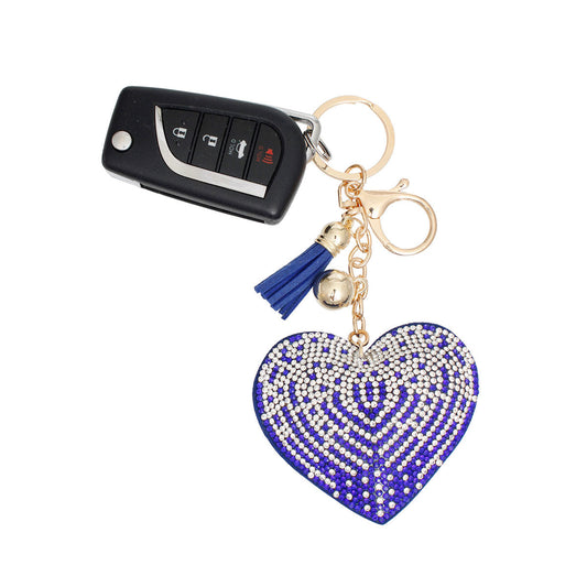 Blue Heart Keychain Clip|6 x 3 inches - Premium Wholesale Fashion Accessories from Pinktown - Just $9! Shop now at chiquestyles