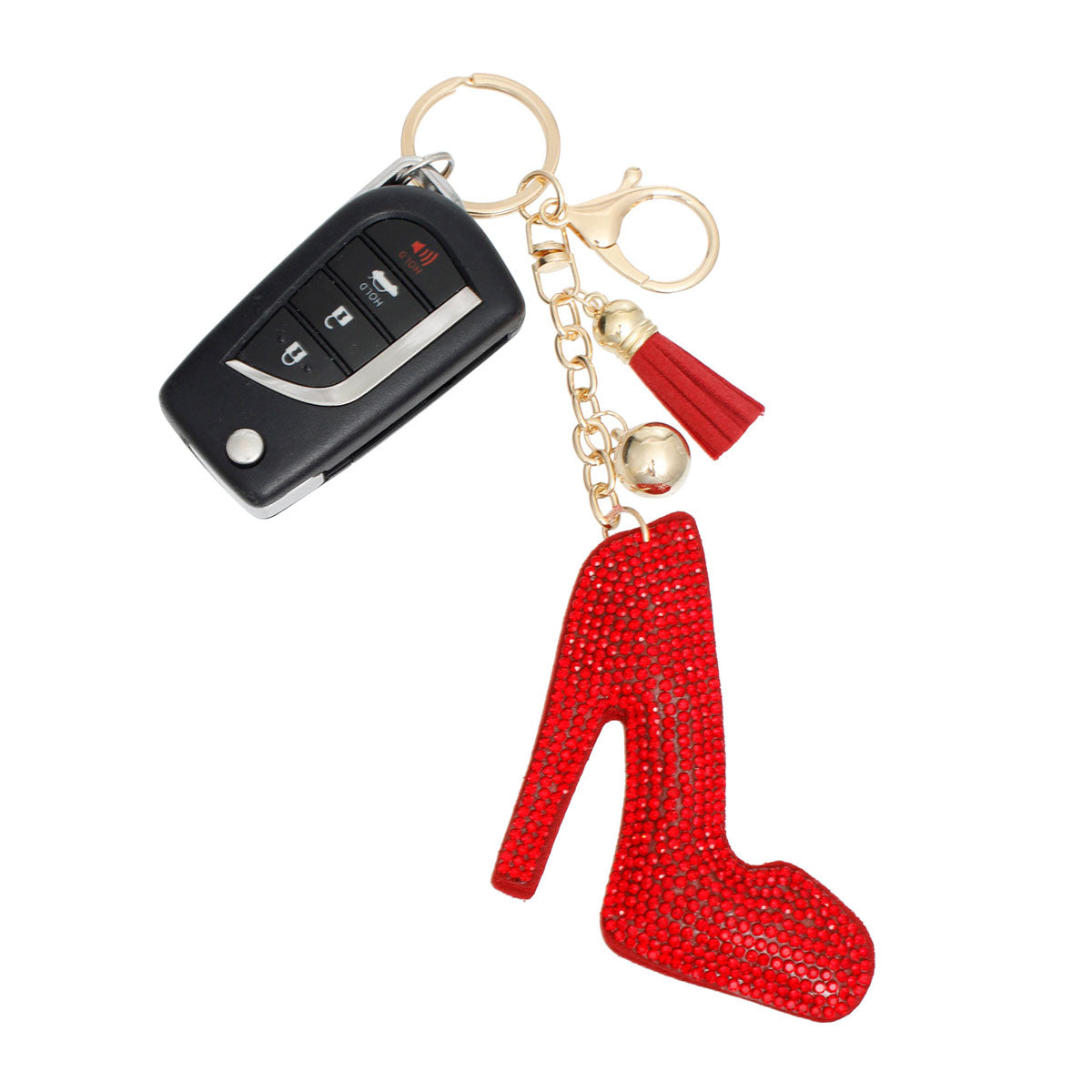 Red Heel Keychain Clip|7 x 2.65 inches - Premium Wholesale Fashion Accessories from Pinktown - Just $9! Shop now at chiquestyles