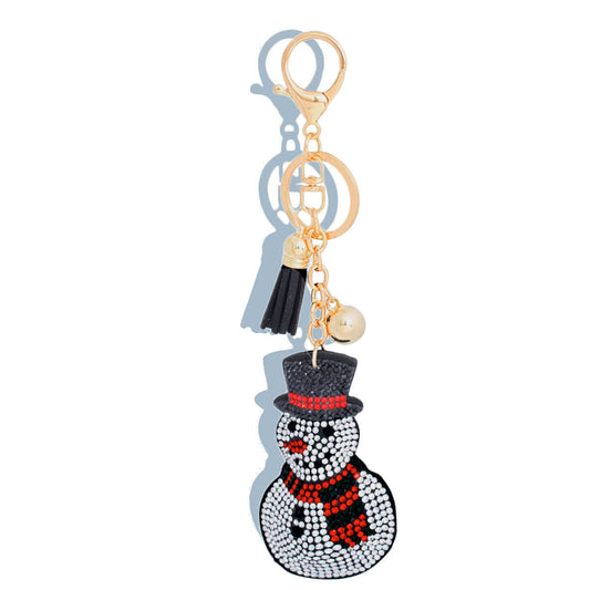 Keychain Black Snowman Bag Clip for Women|6.75 x 1.75 inches - Premium Wholesale Fashion Accessories from Pinktown - Just $8! Shop now at chiquestyles