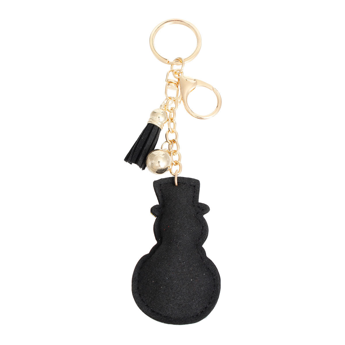 Keychain Black Snowman Bag Clip for Women|6.75 x 1.75 inches - Premium Wholesale Fashion Accessories from Pinktown - Just $8! Shop now at chiquestyles