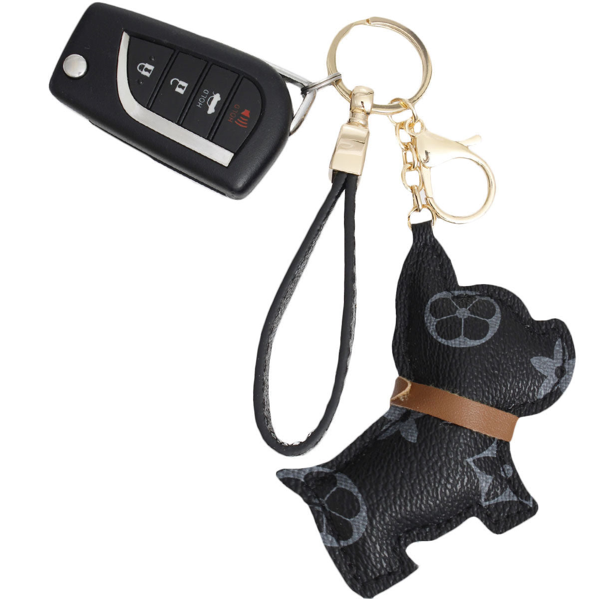 Black Dog Keychain Clip|6.75 x 3 inches - Premium Wholesale Fashion Accessories from Pinktown - Just $11! Shop now at chiquestyles