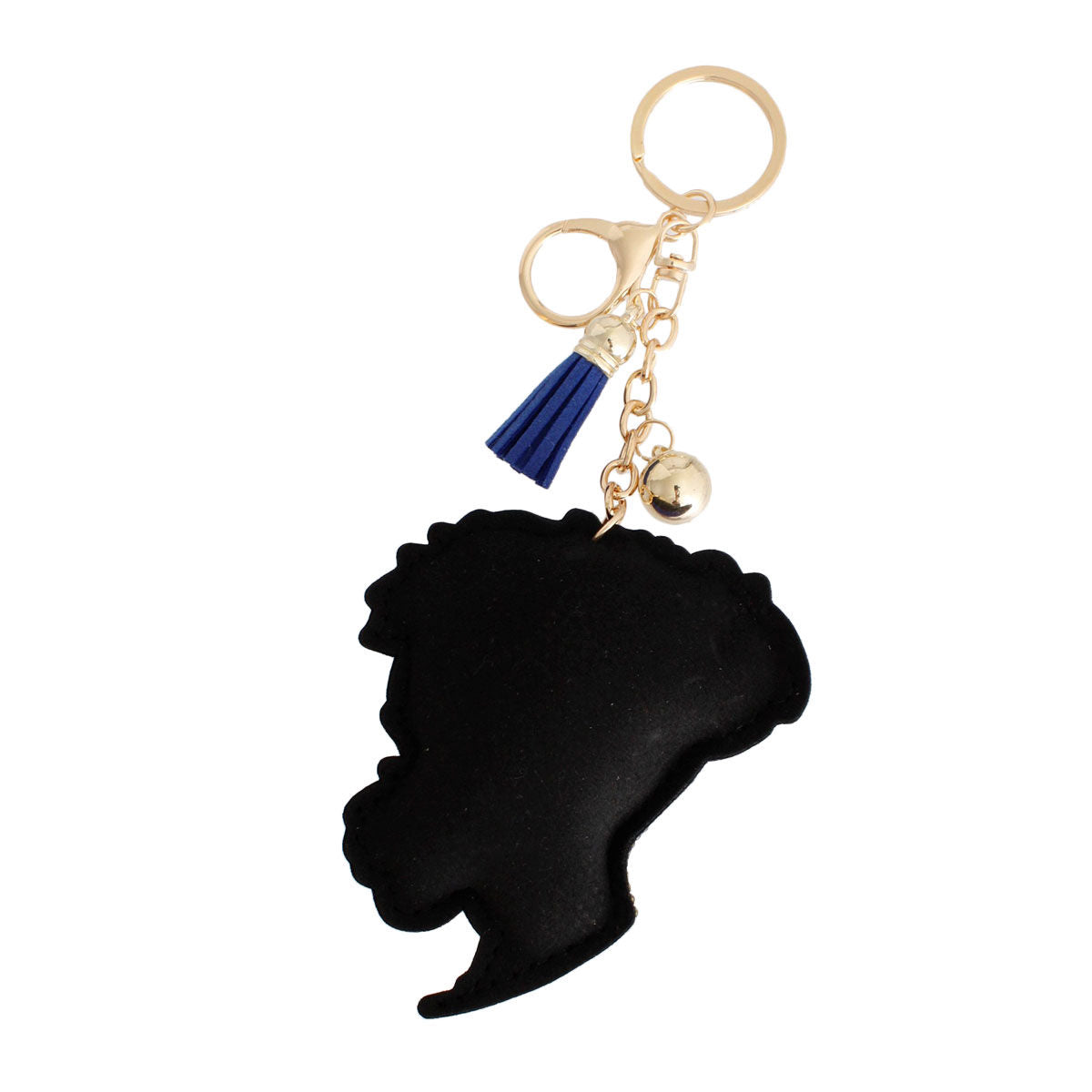 Blue Hair Woman Keychain|7.25 x 3.25 inches - Premium Wholesale Fashion Accessories from Pinktown - Just $11! Shop now at chiquestyles