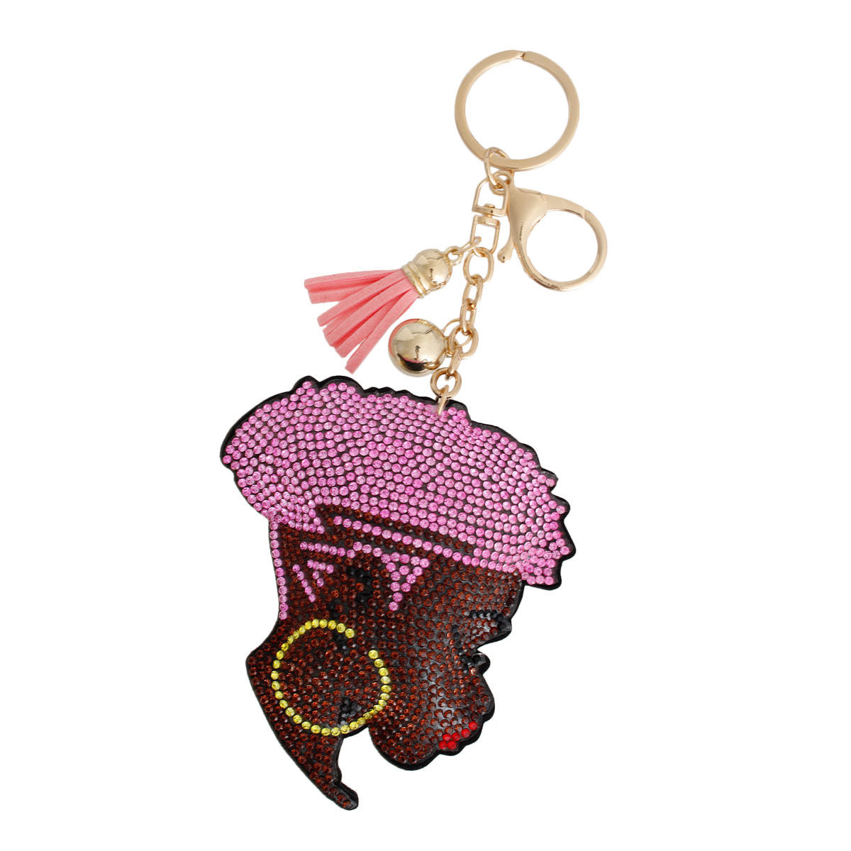 Light Pink Hair Woman Keychain|7.25 x 3.25 inches - Premium Wholesale Fashion Accessories from Pinktown - Just $11! Shop now at chiquestyles