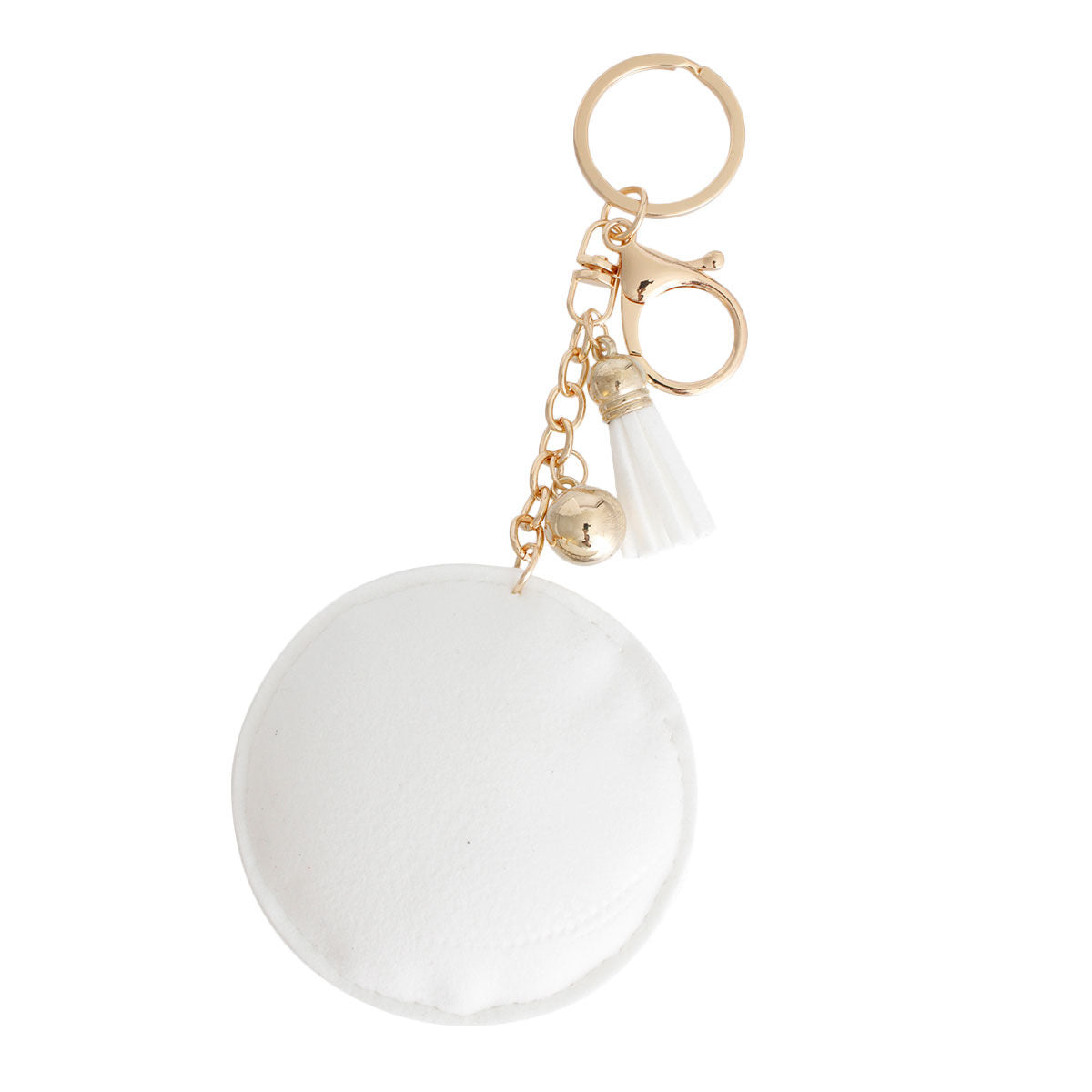 White Melanin Round Keychain|7 x 3 inches - Premium Wholesale Fashion Accessories from Pinktown - Just $11! Shop now at chiquestyles