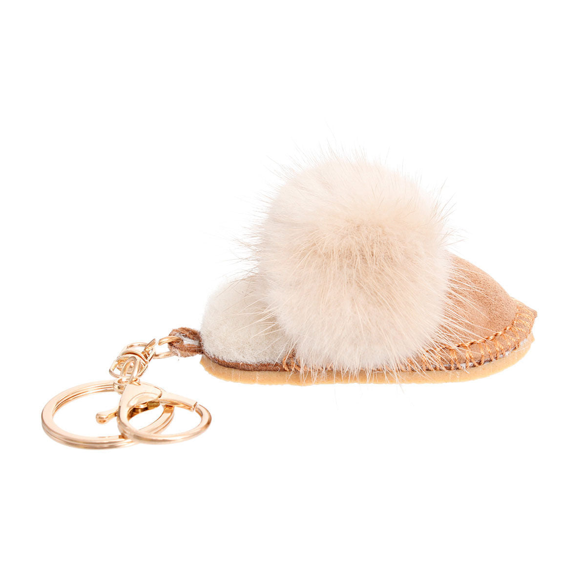 Keychain Sherpa Mule Bag Clip for Women|5.5 x 1.75 inches - Premium Wholesale Fashion Accessories from Pinktown - Just $18! Shop now at chiquestyles