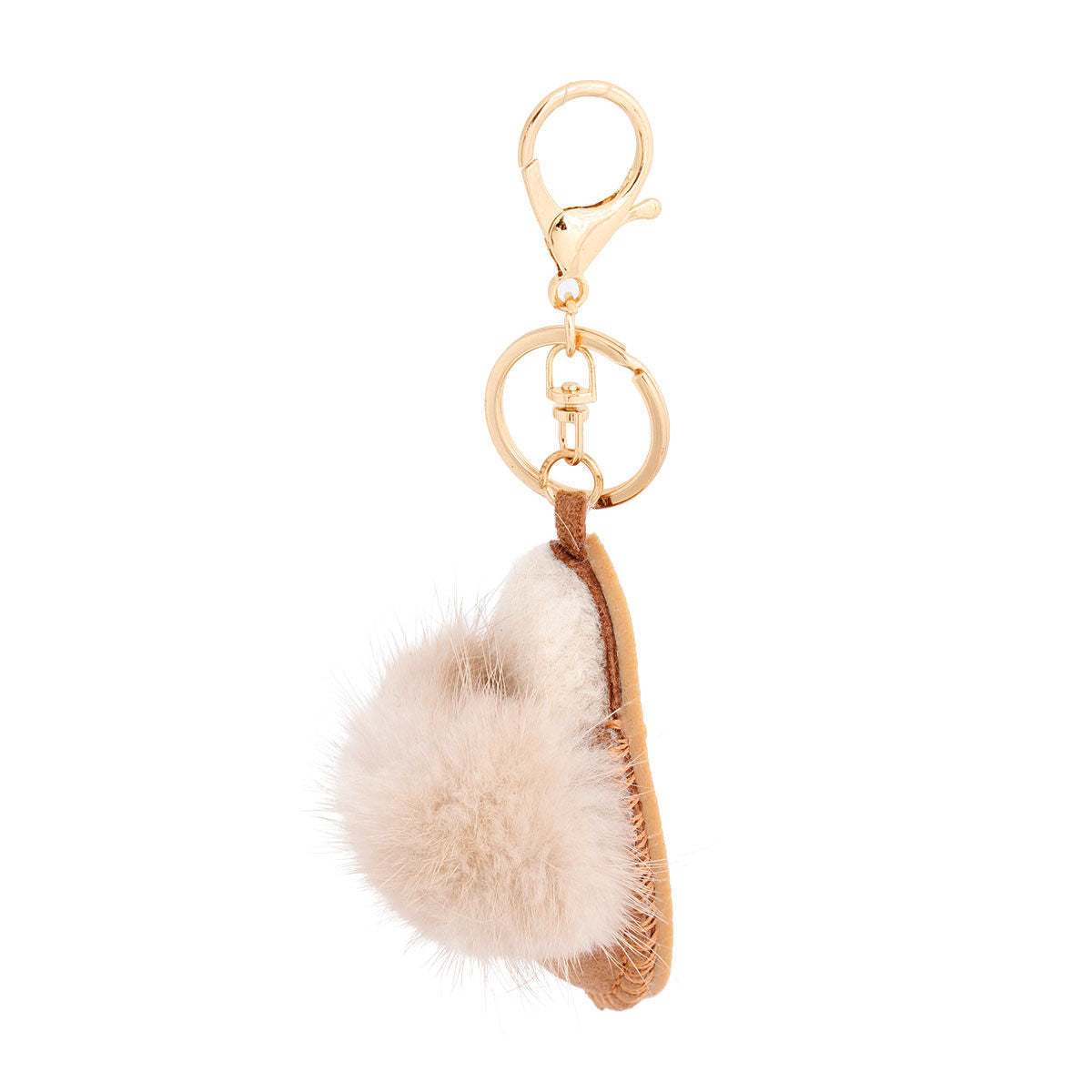 Keychain Sherpa Mule Bag Clip for Women|5.5 x 1.75 inches - Premium Wholesale Fashion Accessories from Pinktown - Just $18! Shop now at chiquestyles