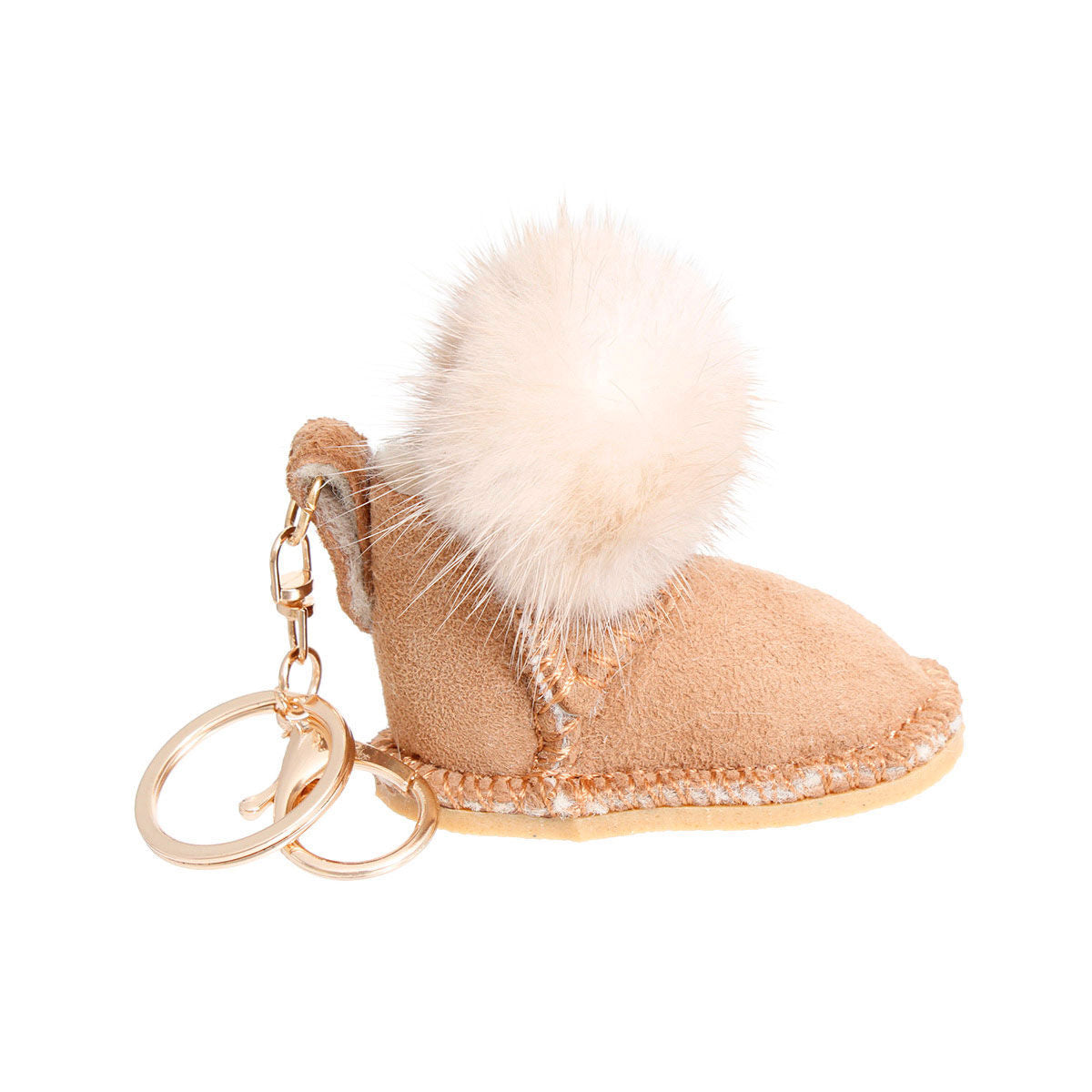 Keychain Sherpa Boot Bag Clip for Women|4 x 3 inches - Premium Wholesale Fashion Accessories from Pinktown - Just $18! Shop now at chiquestyles