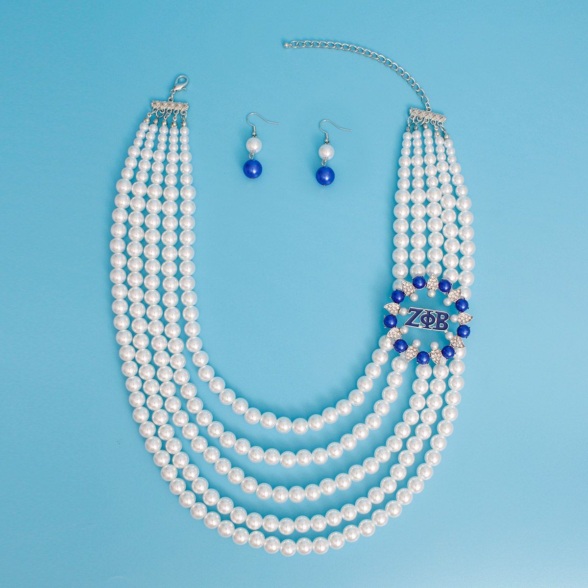 Necklace White Pearl ZPB Set for Women - Premium Wholesale Jewelry from Pinktown - Just $27! Shop now at chiquestyles