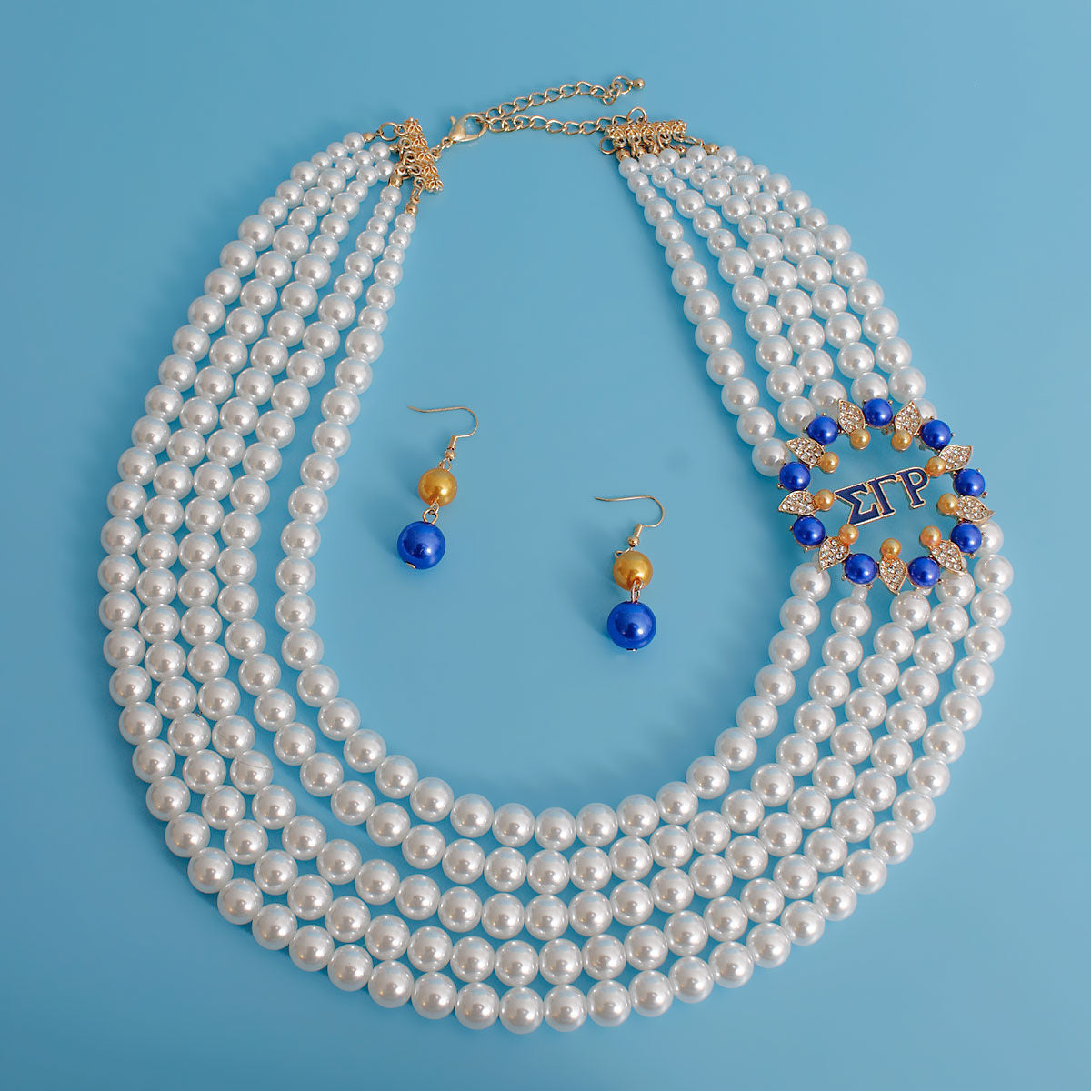 Necklace White Pearl Sigma Set for Women - Premium Wholesale Jewelry from Pinktown - Just $27! Shop now at chiquestyles