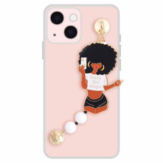 White Black Girl Magic Phone Strap|6 inches - Premium Wholesale Fashion Accessories from Pinktown - Just $15! Shop now at chiquestyles