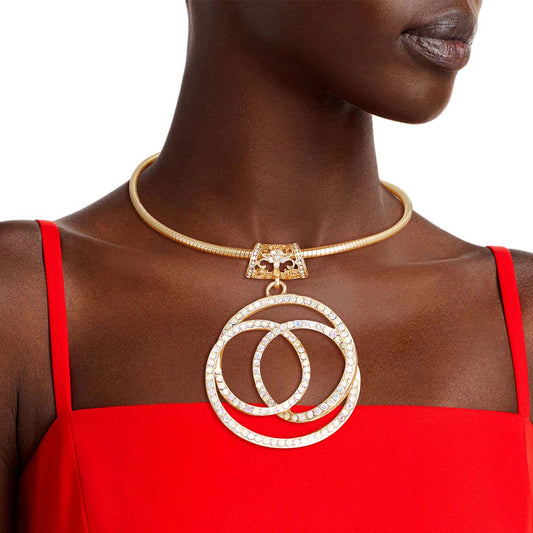 Gold AURBO 3D Pendant Necklace|18 inches - Premium Wholesale Jewelry from Pinktown - Just $19! Shop now at chiquestyles