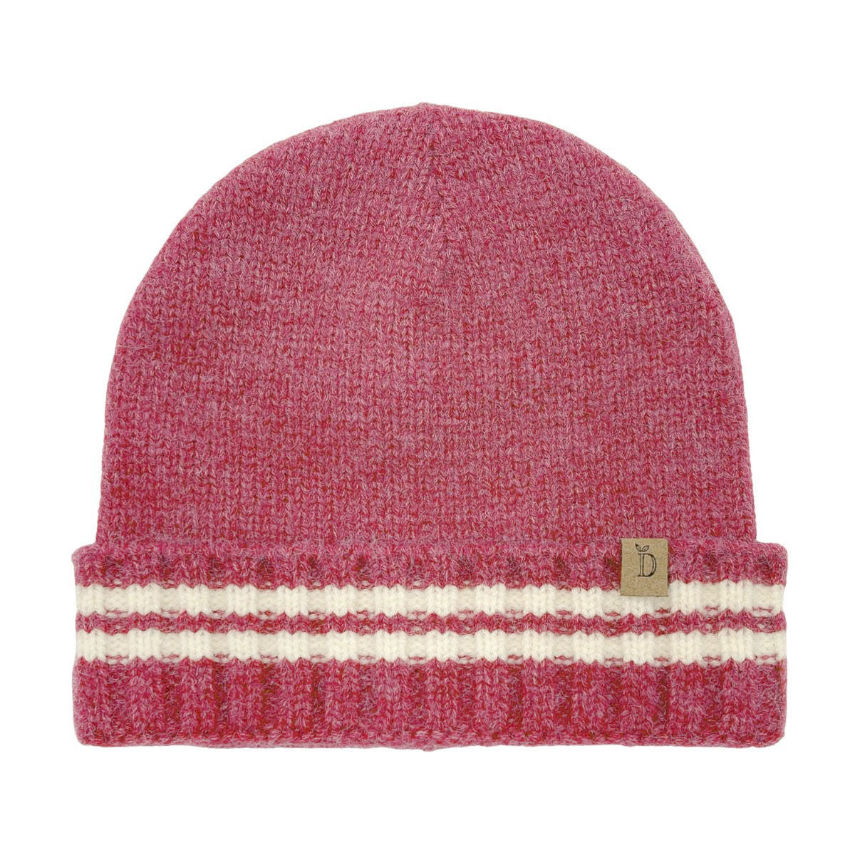 Red Stripe Knit Cuff Beanie|Stretch to Fit - Premium Wholesale Fashion Accessories from Pinktown - Just $15! Shop now at chiquestyles