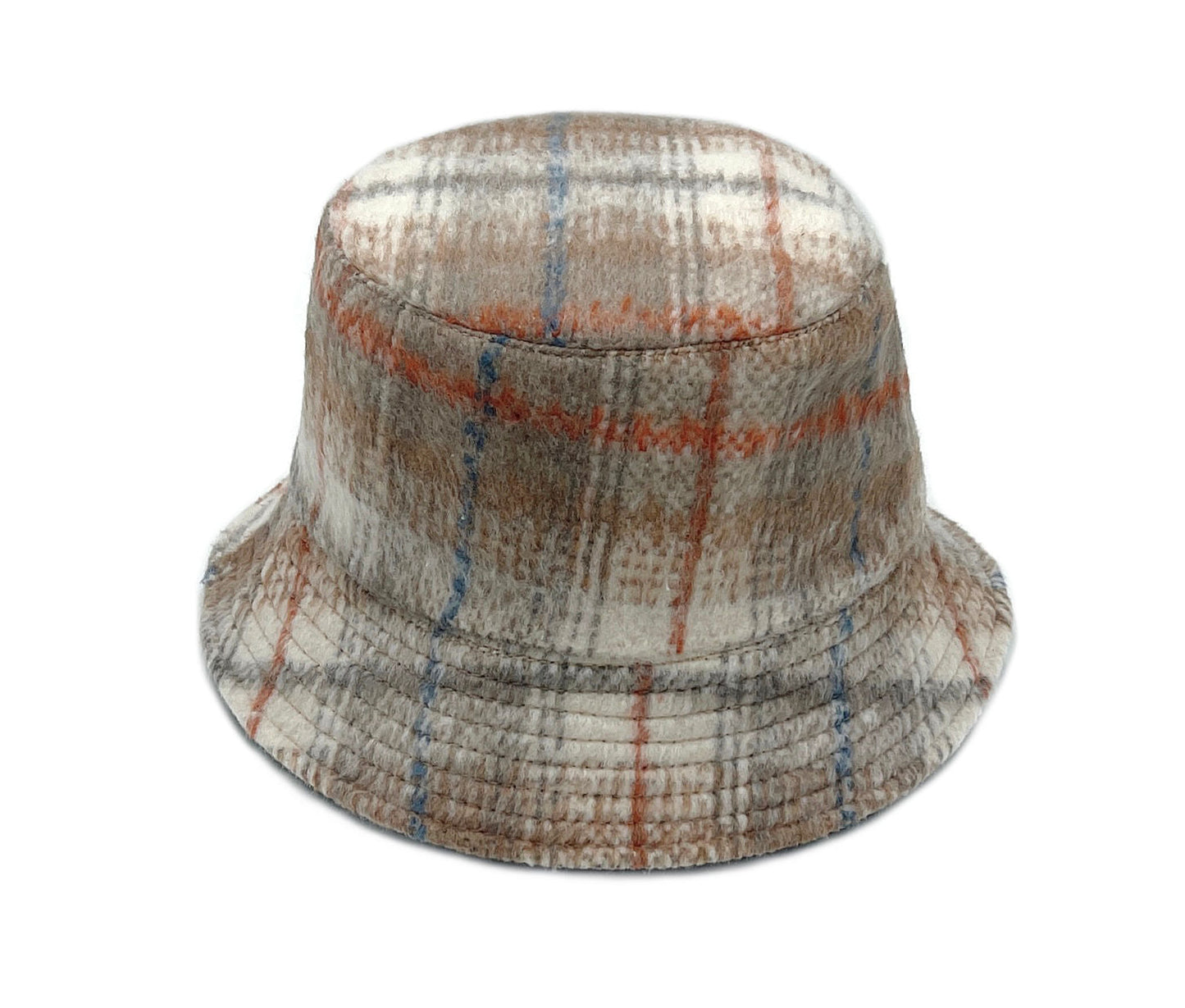 Ivory Signature Plaid Bucket Hat|One Size - Premium Wholesale Fashion Accessories from Pinktown - Just $18! Shop now at chiquestyles