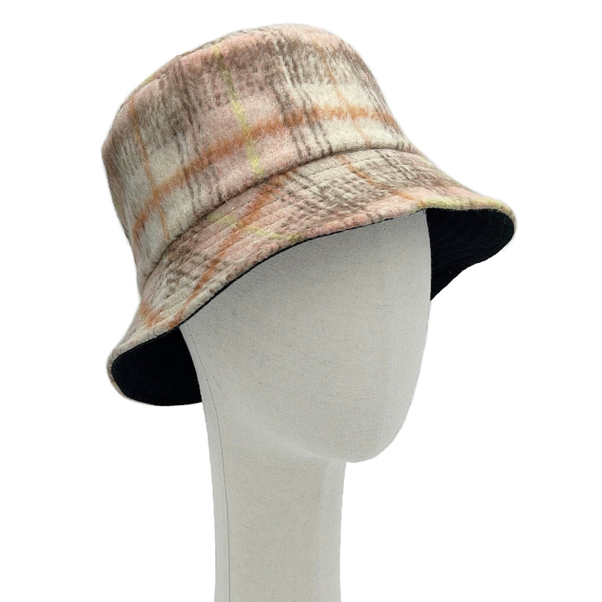 Pink Signature Plaid Bucket Hat|One Size - Premium Wholesale Fashion Accessories from Pinktown - Just $18! Shop now at chiquestyles