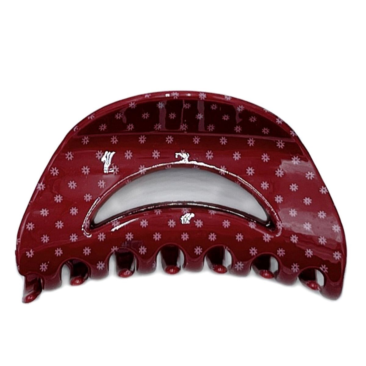 Red Polka Dot Medium Claw Clip|3.2 inches - Premium Wholesale Fashion Accessories from Pinktown - Just $8! Shop now at chiquestyles