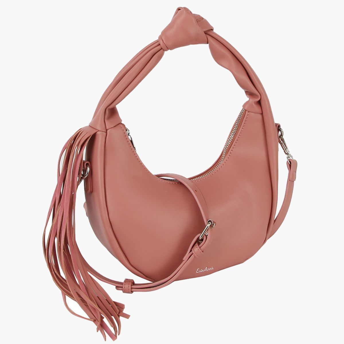 Purse Pink Round Fringe Shoulder Bag for Women - Premium Wholesale Fashion Accessories from Pinktown - Just $40! Shop now at chiquestyles