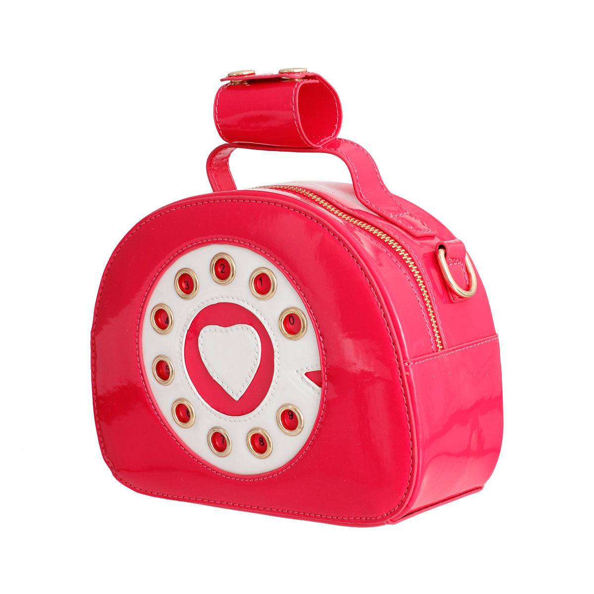 Fuchsia Rotary Phone AUX Bag|8.4 x 6.5 x 4 inches - Premium Wholesale Fashion Accessories from Pinktown - Just $53! Shop now at chiquestyles