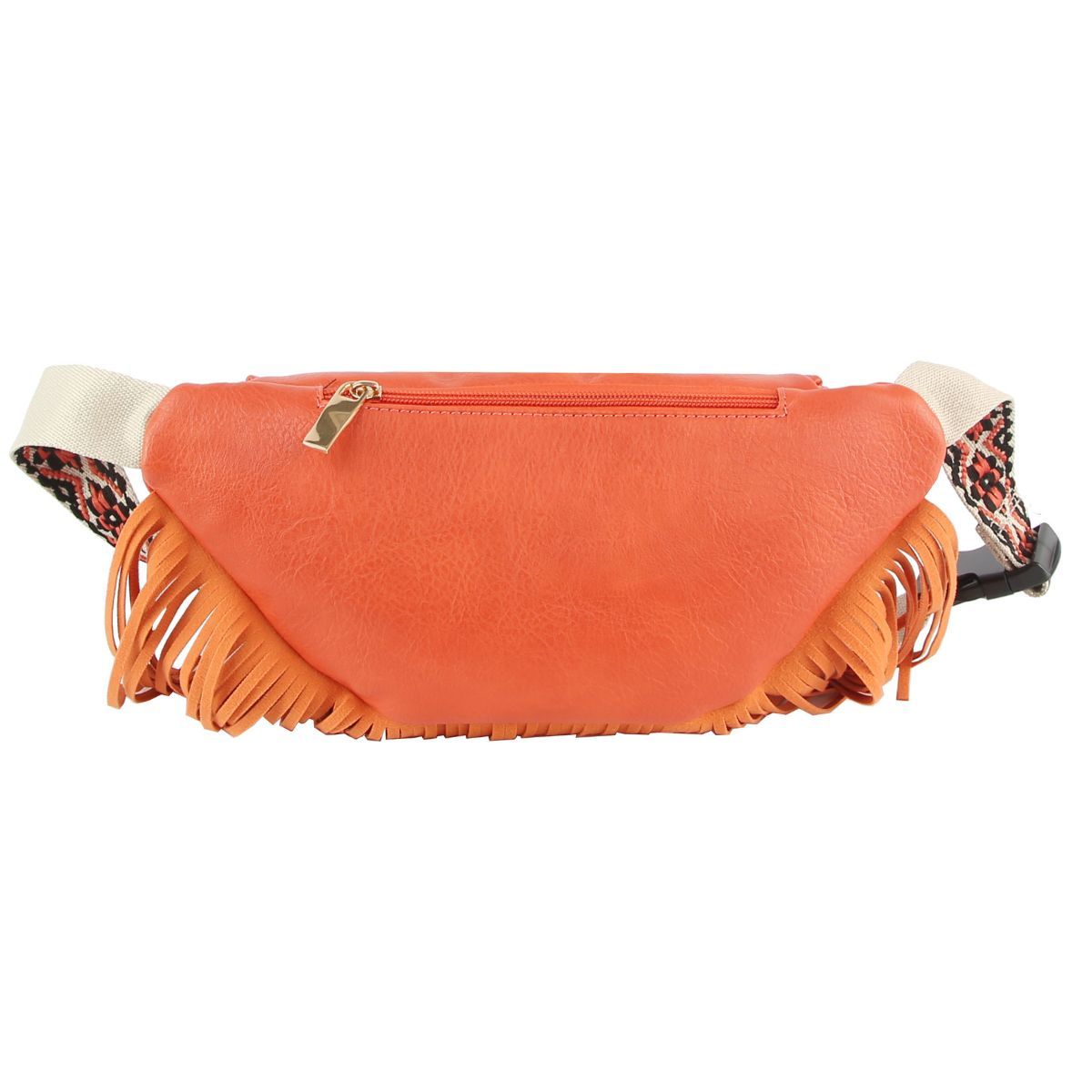 Orange Fringe Fanny Pack|13 x 5.75 x 2 inches - Premium Wholesale Fashion Accessories from Pinktown - Just $46! Shop now at chiquestyles