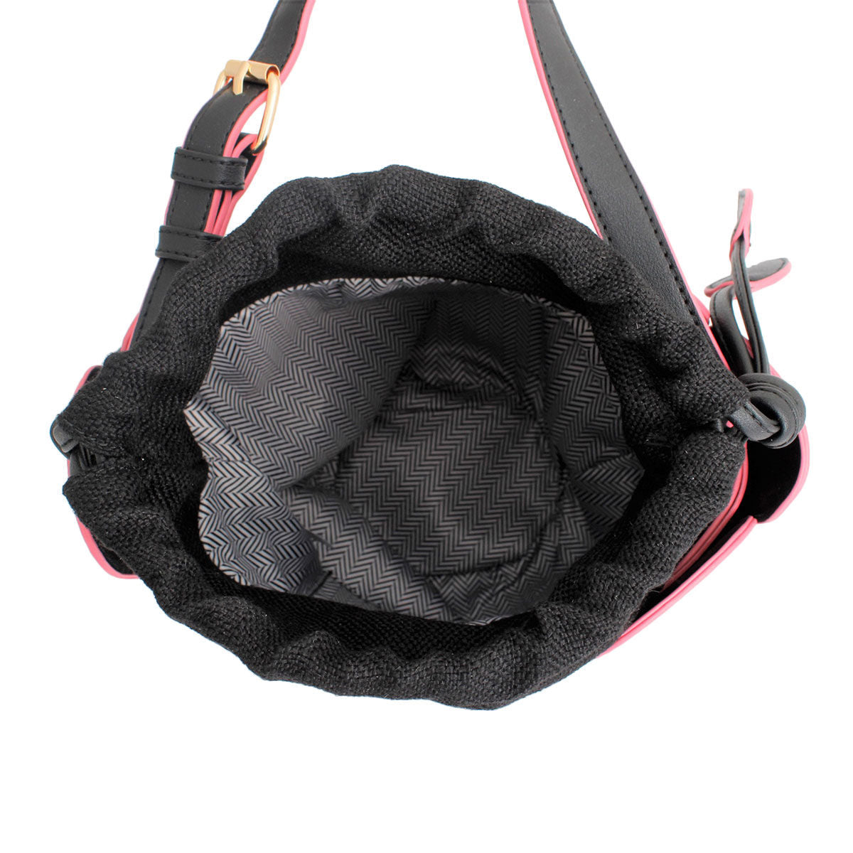 Black Tulip Bucket Bag|8.25 x 7.5 x 8 inches - Premium Wholesale Fashion Accessories from Pinktown - Just $41! Shop now at chiquestyles