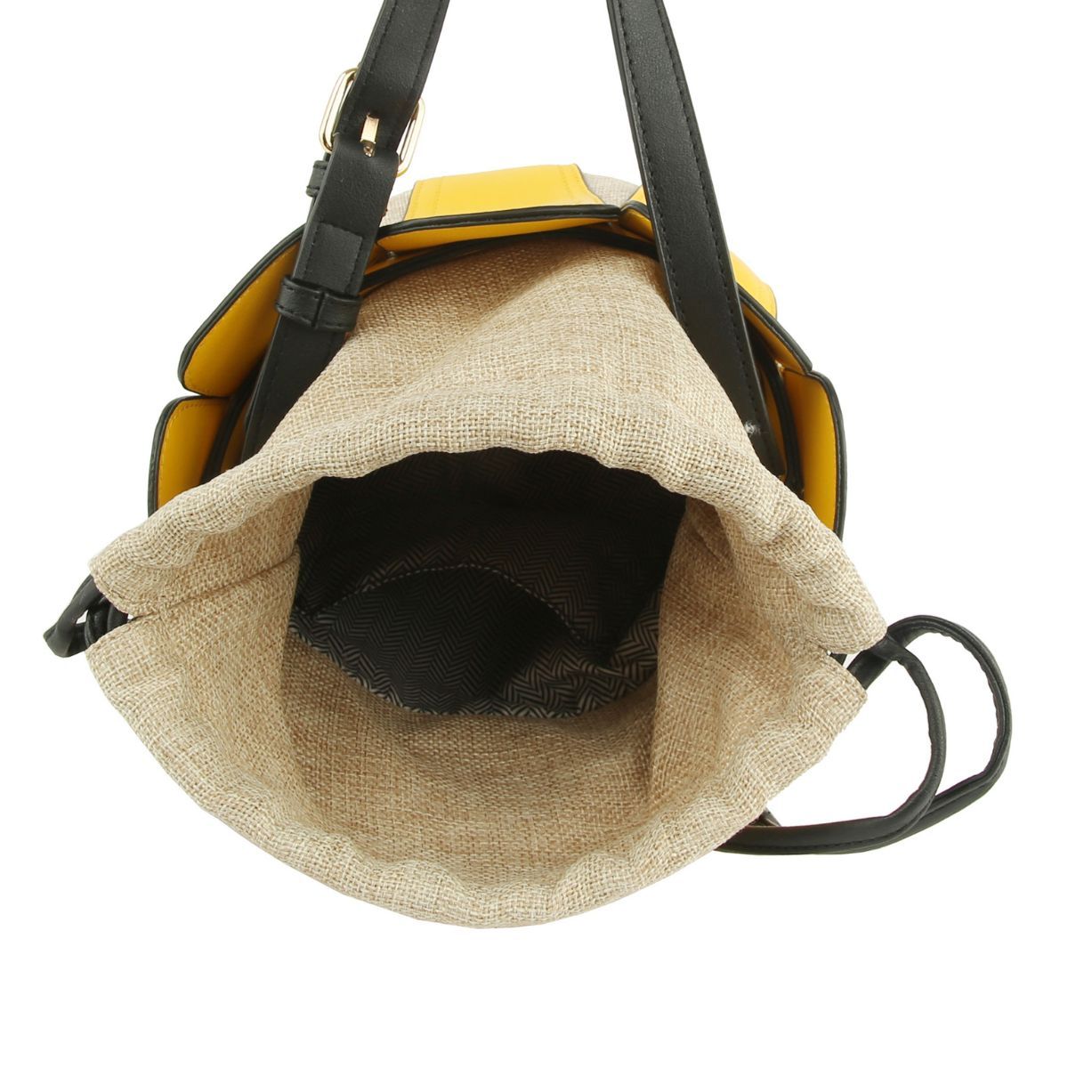 Yellow Tulip Bucket Bag|8.25 x 7.5 x 8 inches - Premium Wholesale Fashion Accessories from Pinktown - Just $41! Shop now at chiquestyles